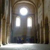 Mystische Stimmung im Kloster