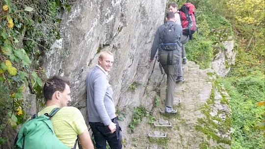 Via Ferrata Team Adventure in the Rhine Valley